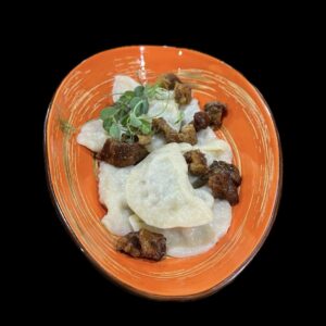 Вареники з лівером та шкварками 240/30 г